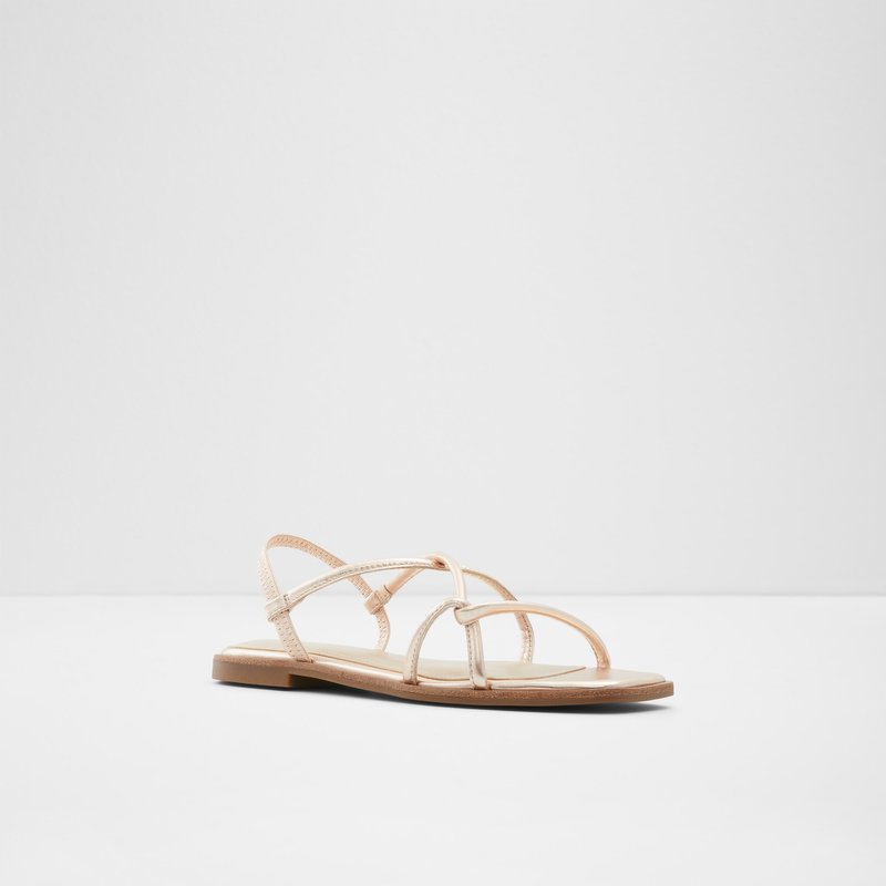 Sandales Plates Aldo Toosieflex Femme Rose Doré | WLMTYS-012