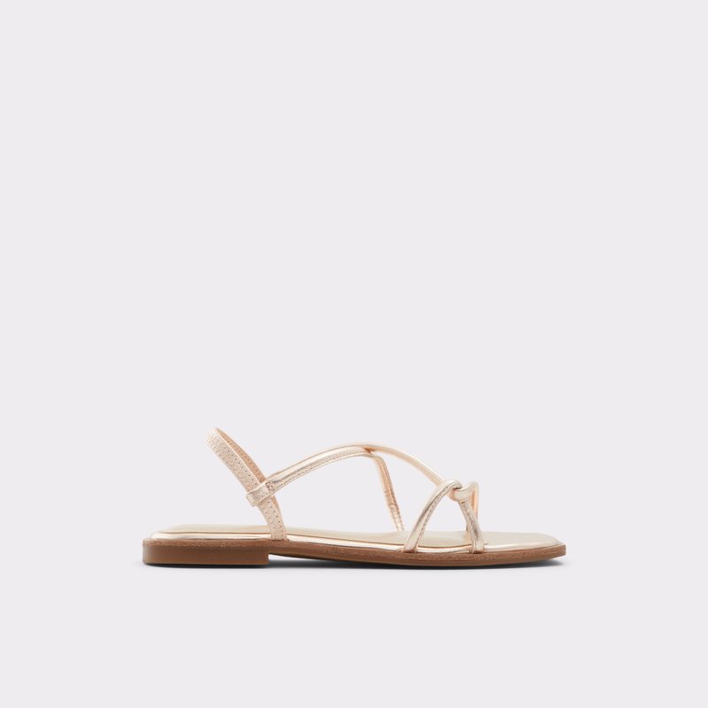 Sandales Plates Aldo Toosieflex Femme Rose Doré | WLMTYS-012