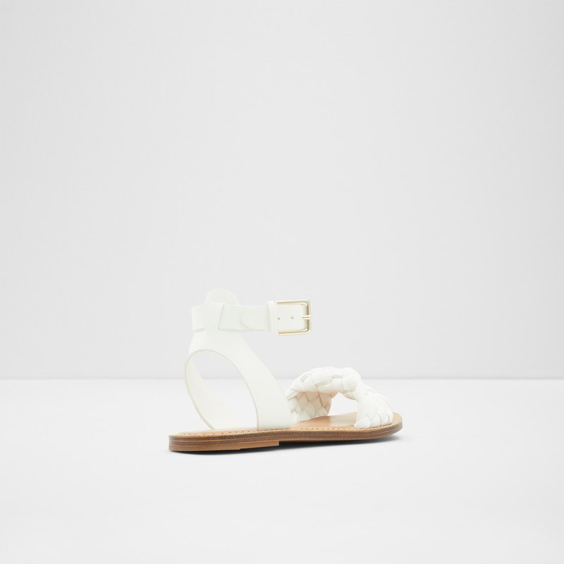 Sandales Plates Aldo Tressa Femme Blanche | AWFOET-512