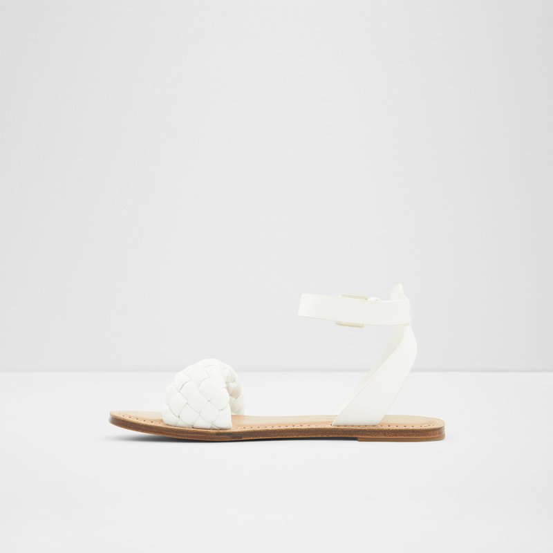Sandales Plates Aldo Tressa Femme Blanche | AWFOET-512