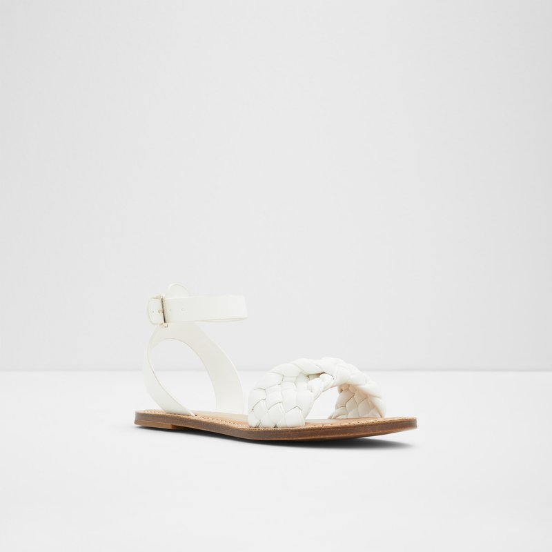 Sandales Plates Aldo Tressa Femme Blanche | AWFOET-512