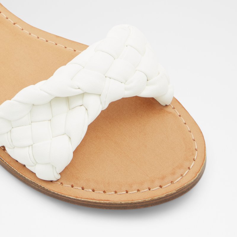 Sandales Plates Aldo Tressa Femme Blanche | AWFOET-512
