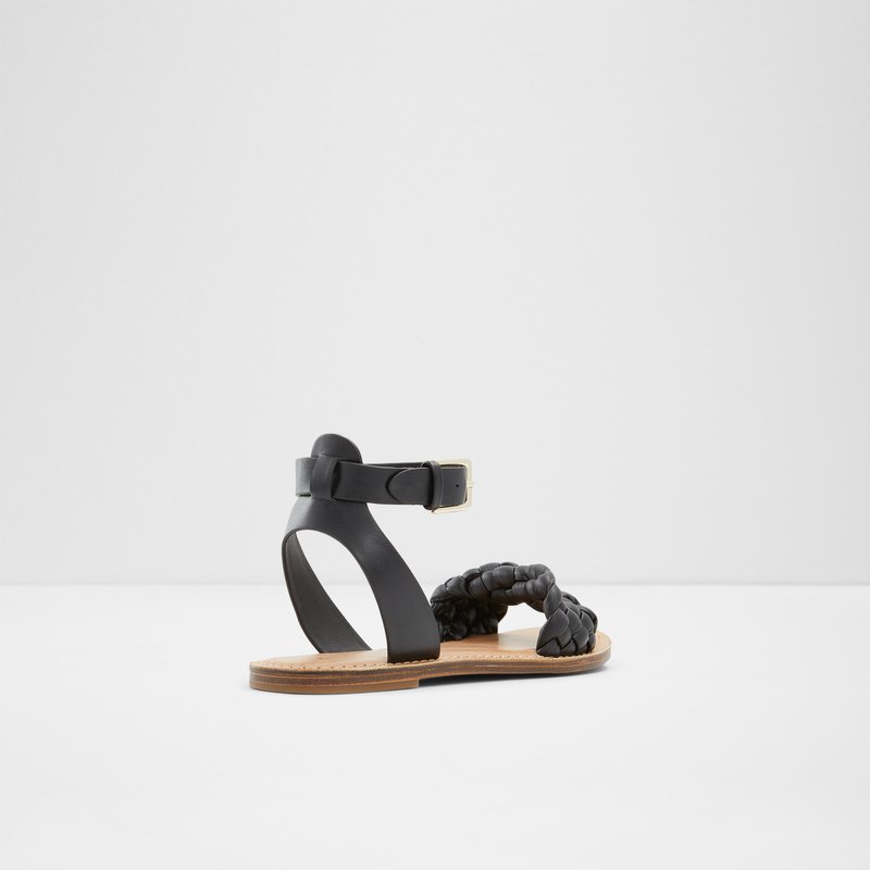 Sandales Plates Aldo Tressa Femme Noir | SVBLHJ-718