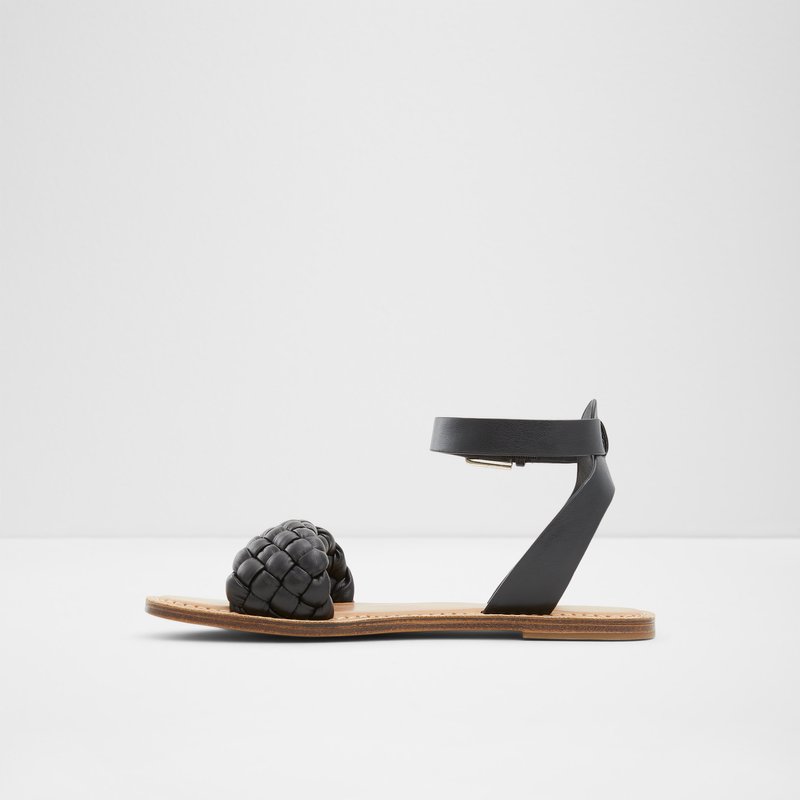 Sandales Plates Aldo Tressa Femme Noir | SVBLHJ-718