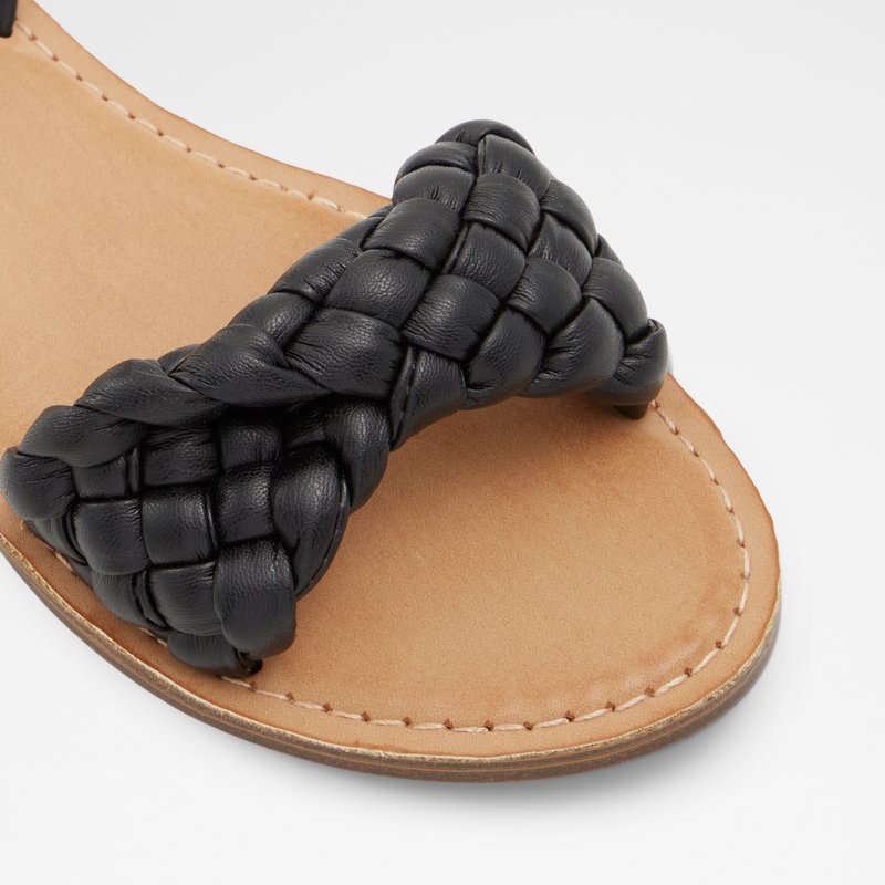Sandales Plates Aldo Tressa Femme Noir | SVBLHJ-718
