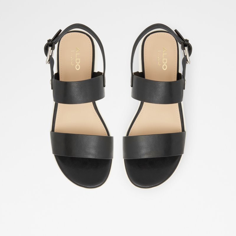 Sandales Plates Aldo Woema Femme Noir | PXLRAN-528