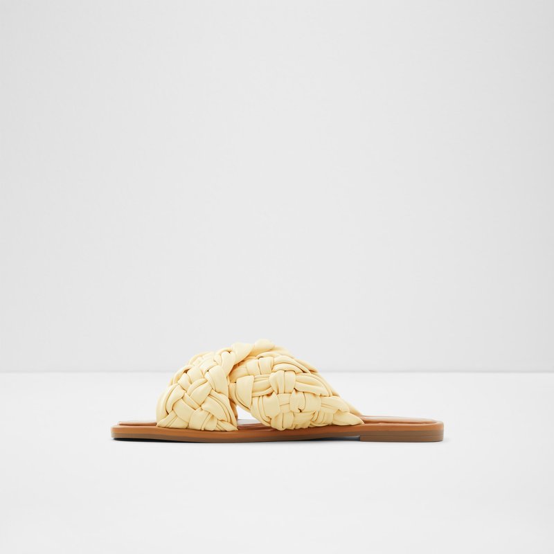 Sandales Plates Aldo Wovina Femme Jaune Clair | PYDFJT-976