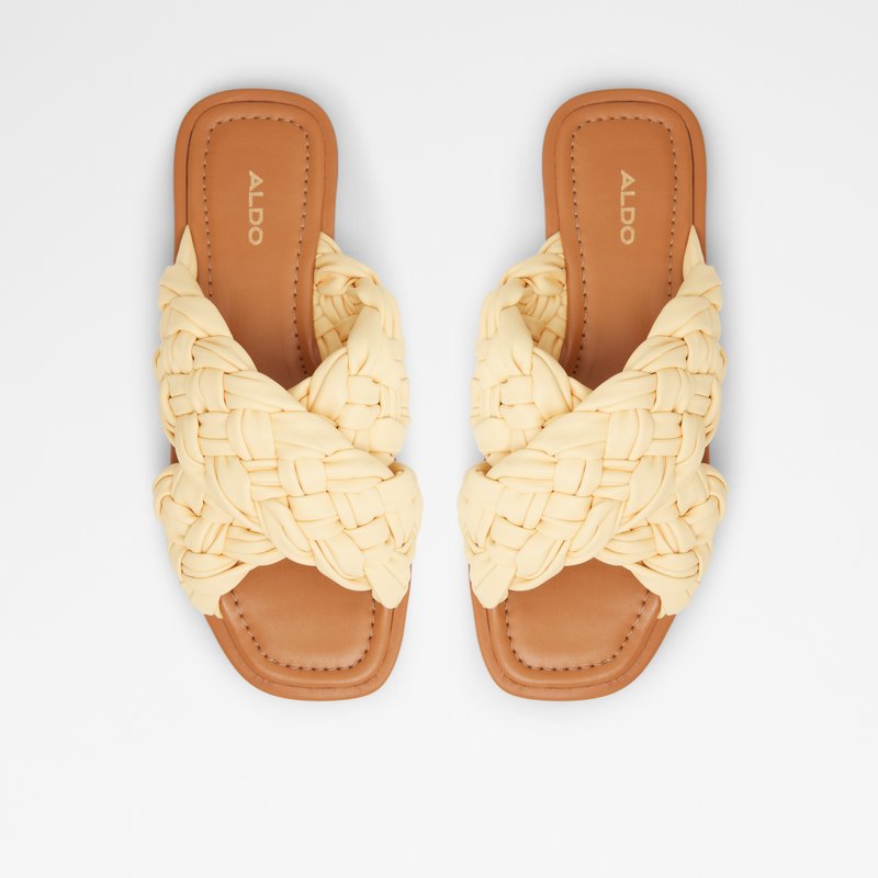 Sandales Plates Aldo Wovina Femme Jaune Clair | PYDFJT-976