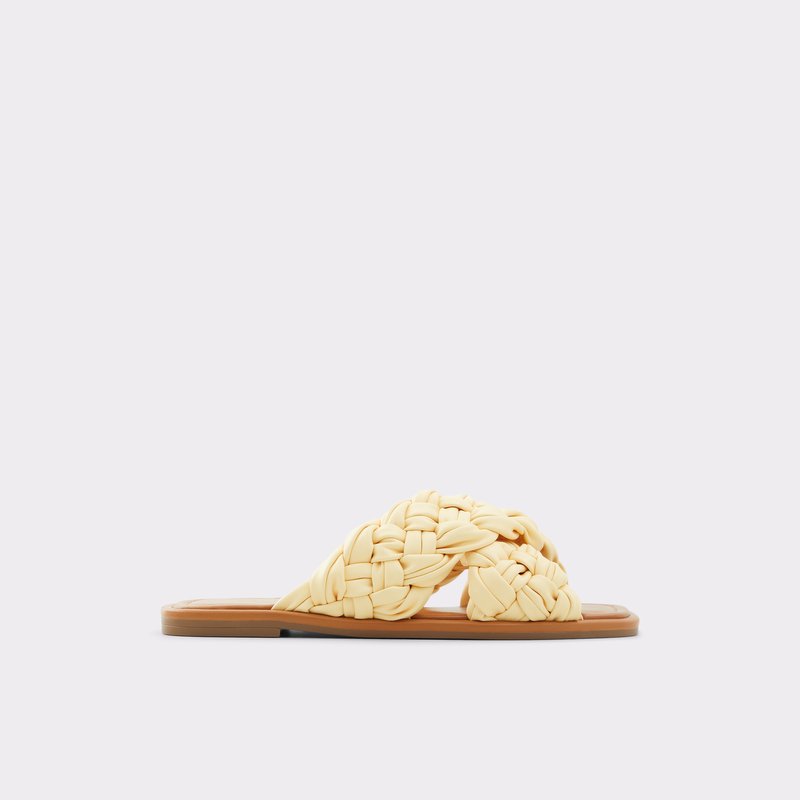 Sandales Plates Aldo Wovina Femme Jaune Clair | PYDFJT-976