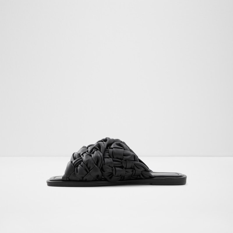 Sandales Plates Aldo Wovina Femme Noir | APSCLO-453