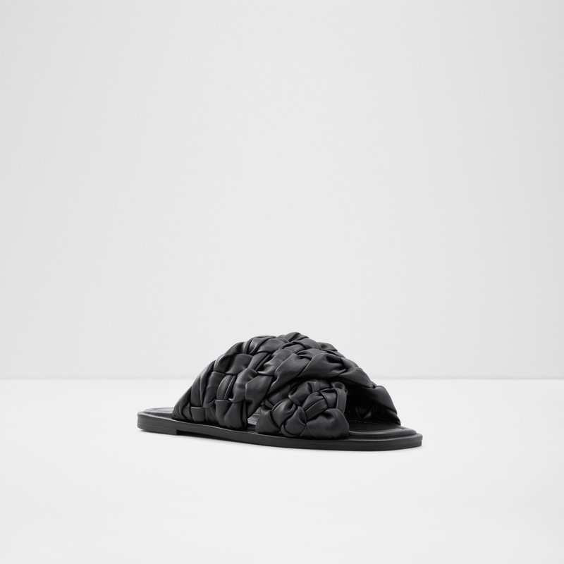 Sandales Plates Aldo Wovina Femme Noir | APSCLO-453